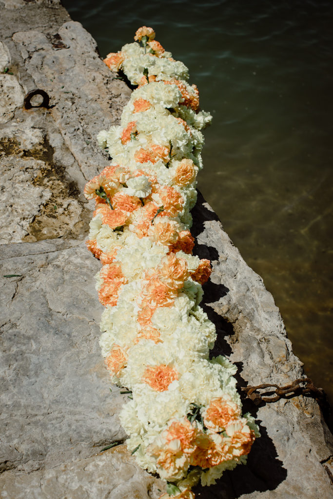 Floral decoration at the Lisbon Riverside wedding