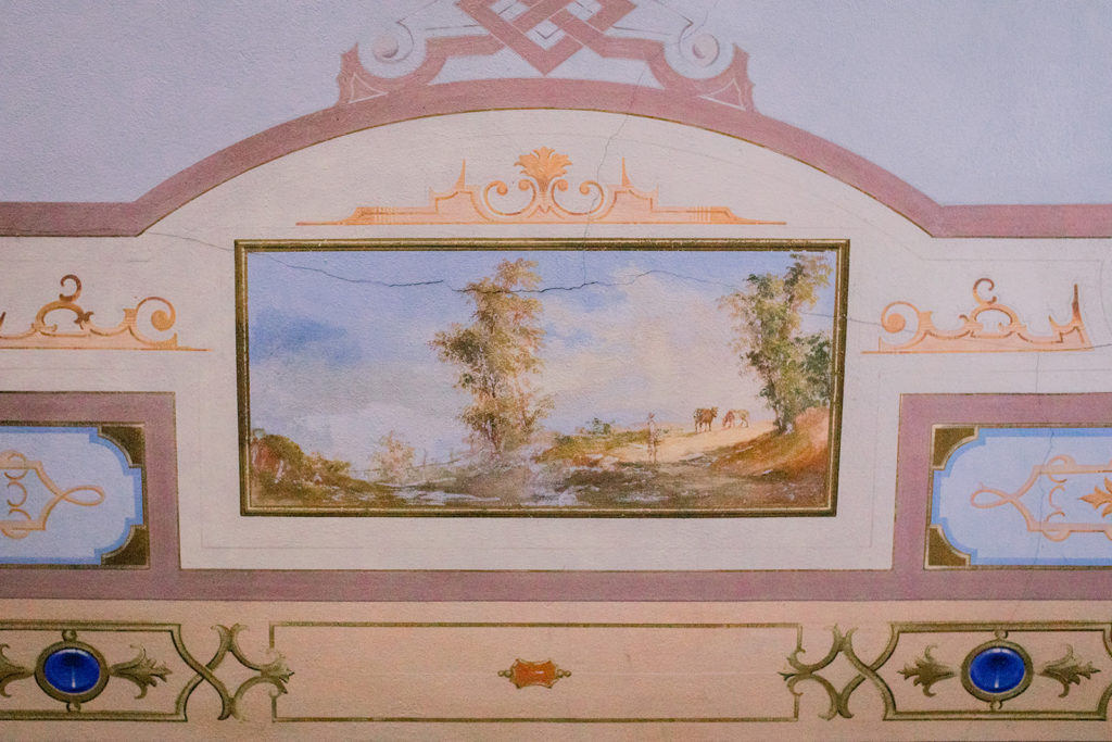 Frescoes in a villa in Tuscany