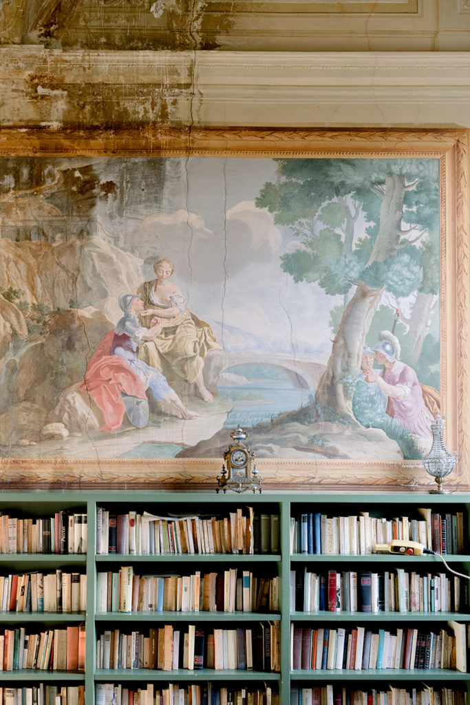 Interiors of the villa in Tuscany